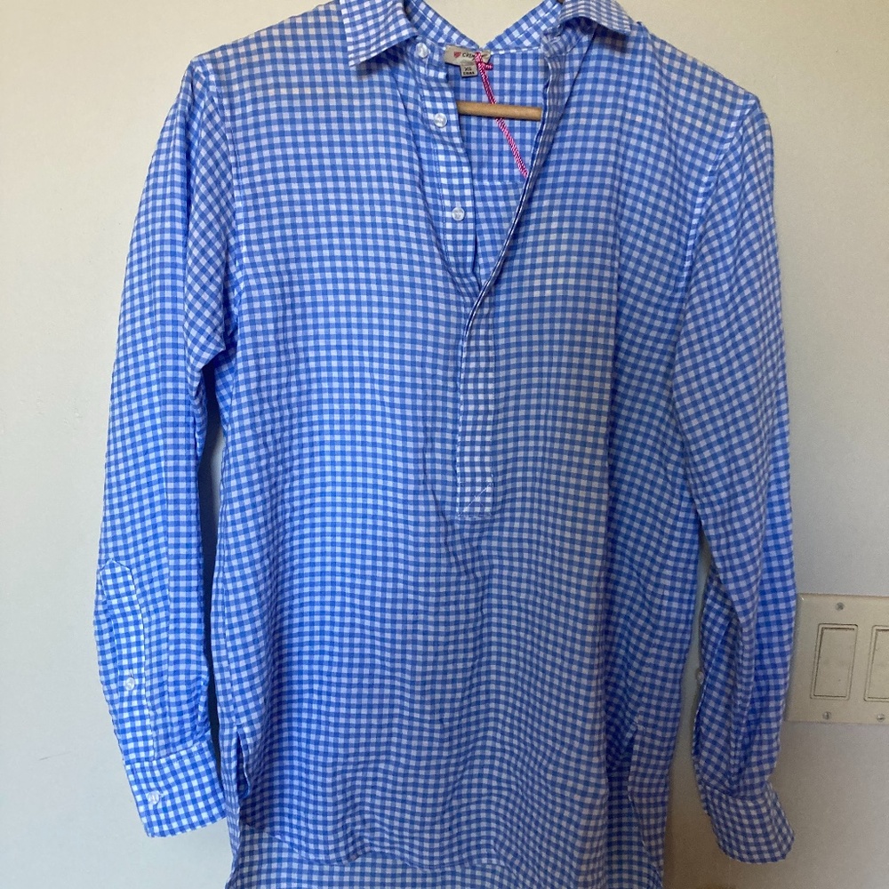 Cremieux Blue and White Blouse